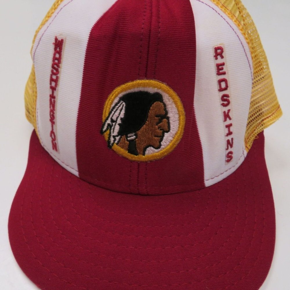 Washington Redskins Vintage Snapback Mesh Trucker Hat Cap Made In USA Patch